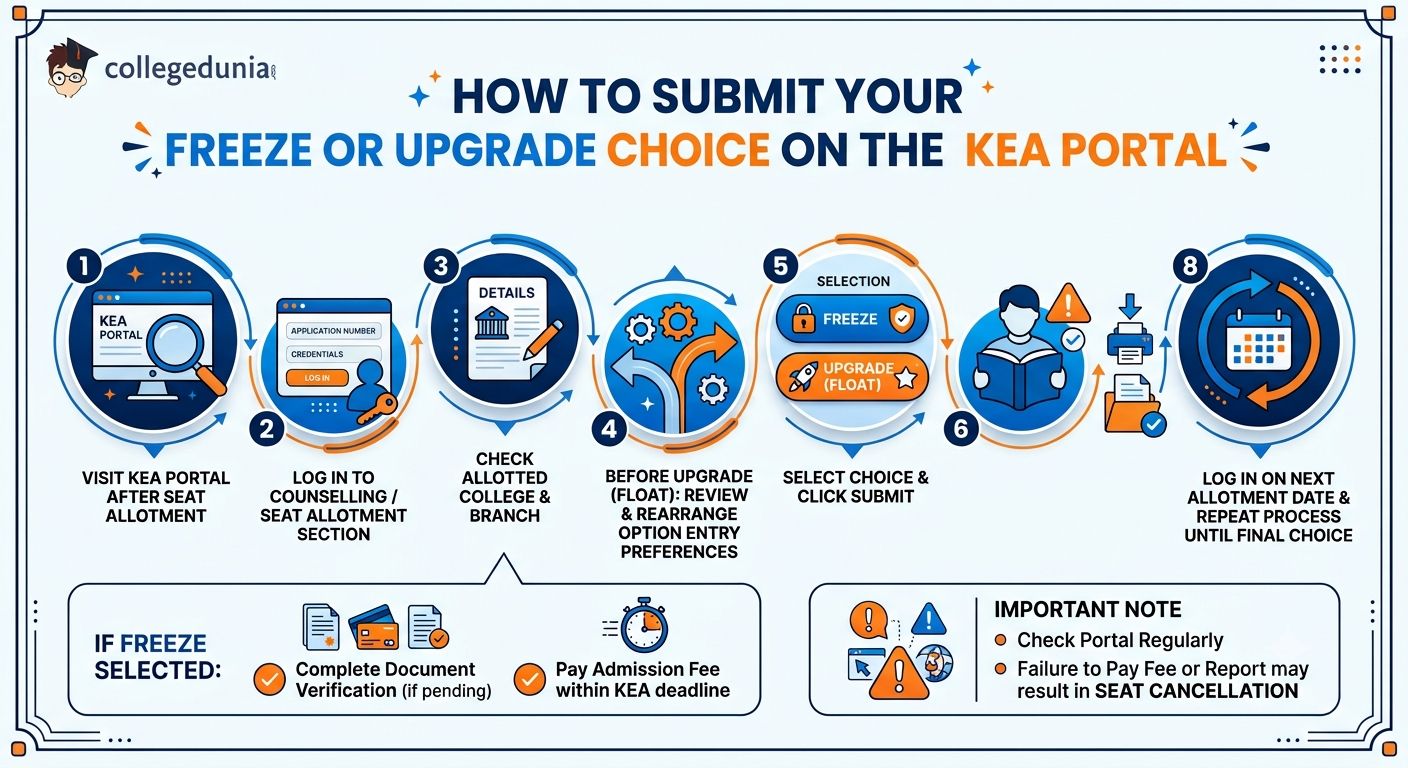 How to Submit Your Freeze or Upgrade Choice on the KEA Portal