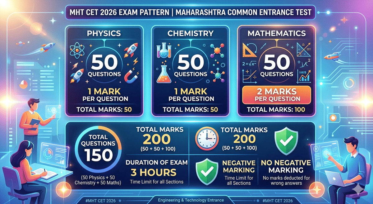MHT CET Exam Pattern