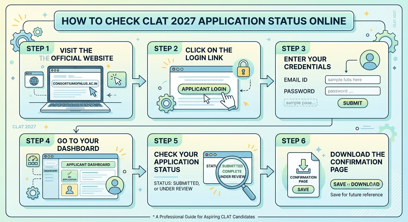 How to Check CLAT 2027 Application Status Online