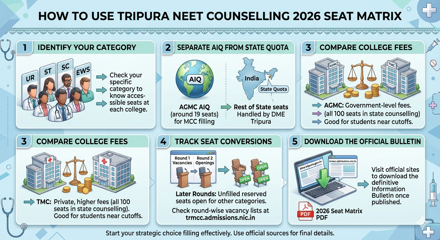 How to Use Tripura NEET Counselling 2026 Seat Matrix