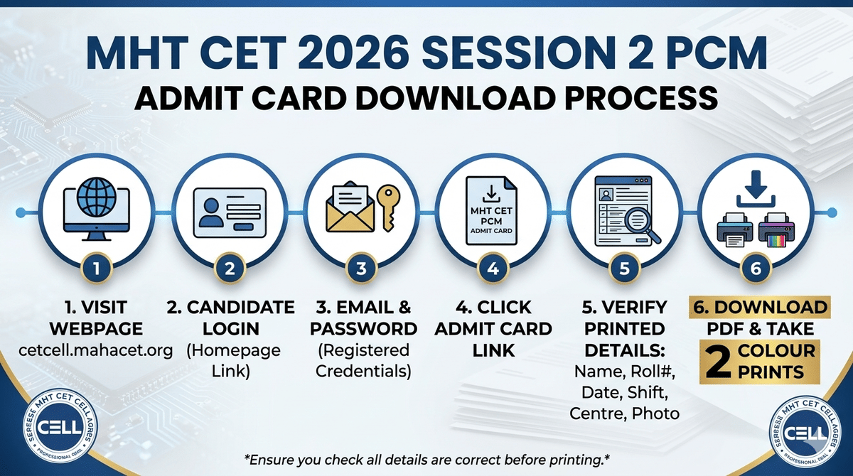 MHT CET admit card download