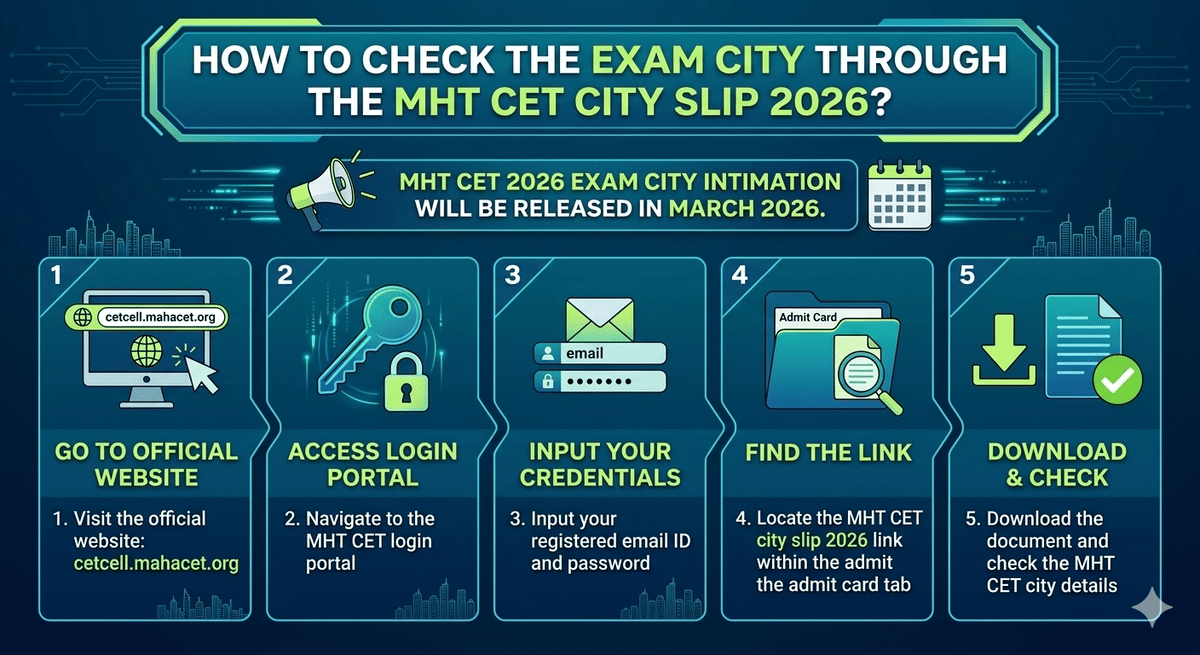 MHT CET City Intimation Slip
