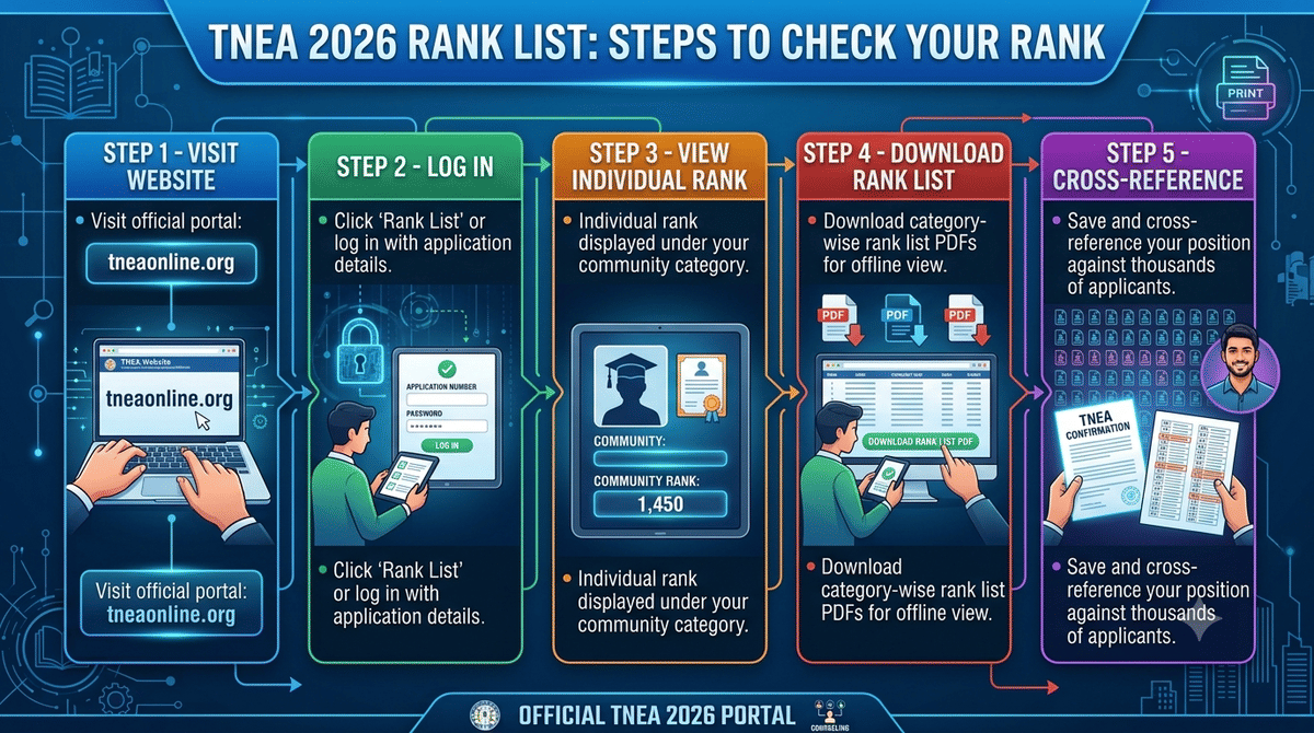 TNEA Rank Card Process