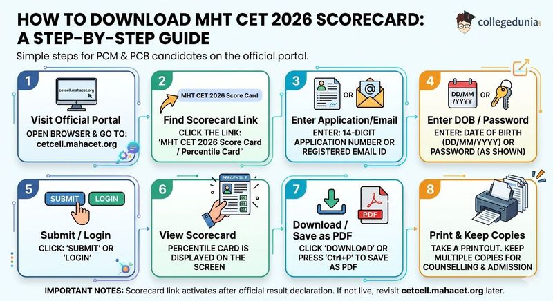 How to Download MHT CET 2026 Scorecard