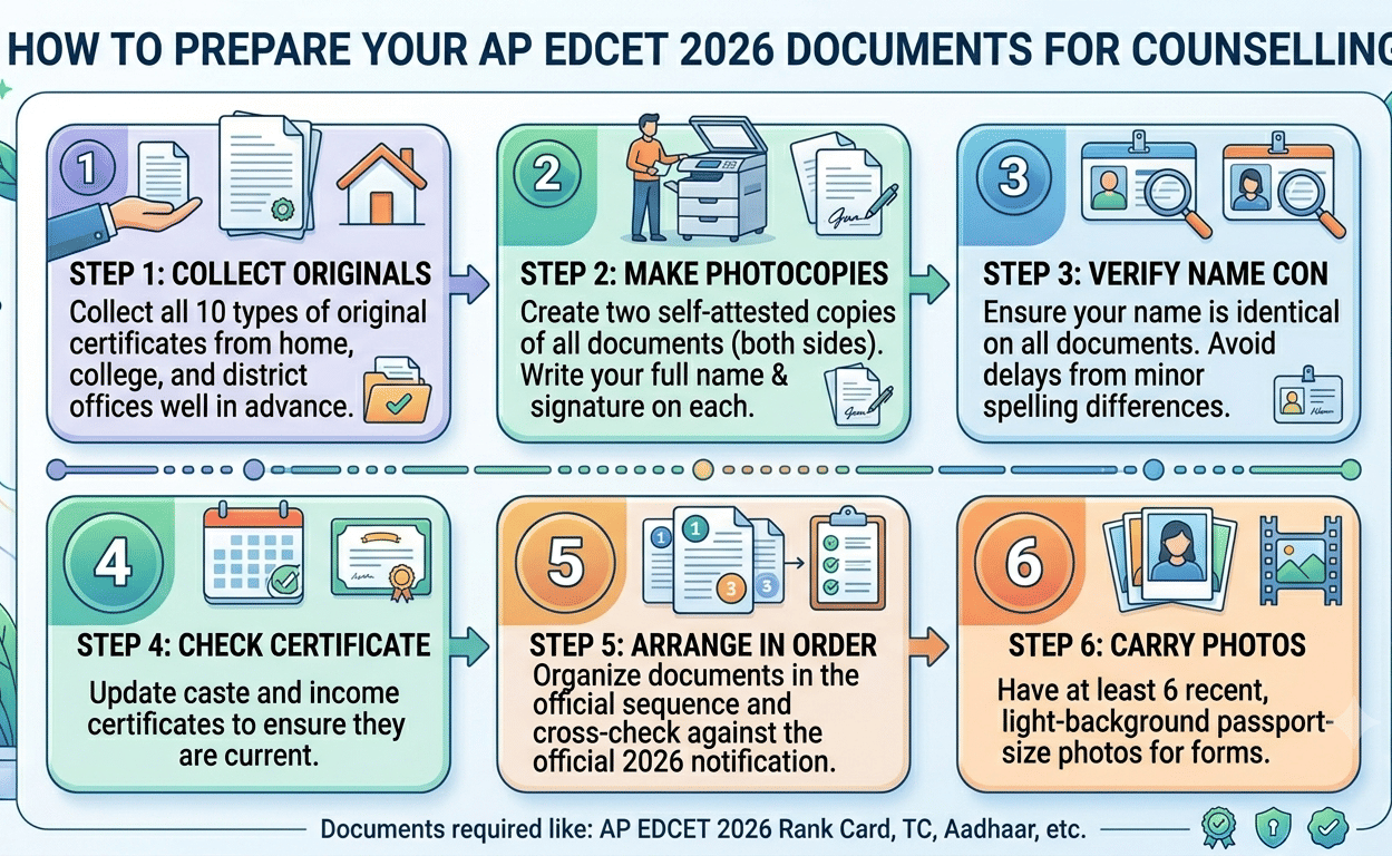 How to Prepare Your AP EDCET 2026 Documents for Counselling