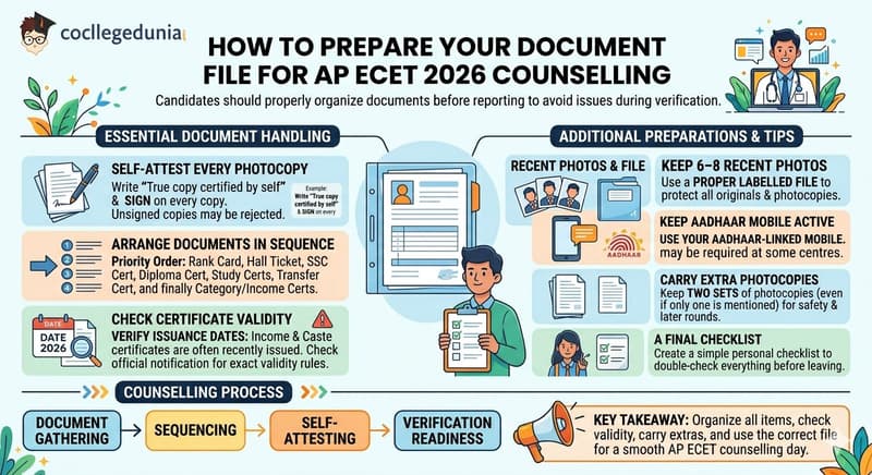 How to Prepare Your Document File for AP ECET 2026 Counselling