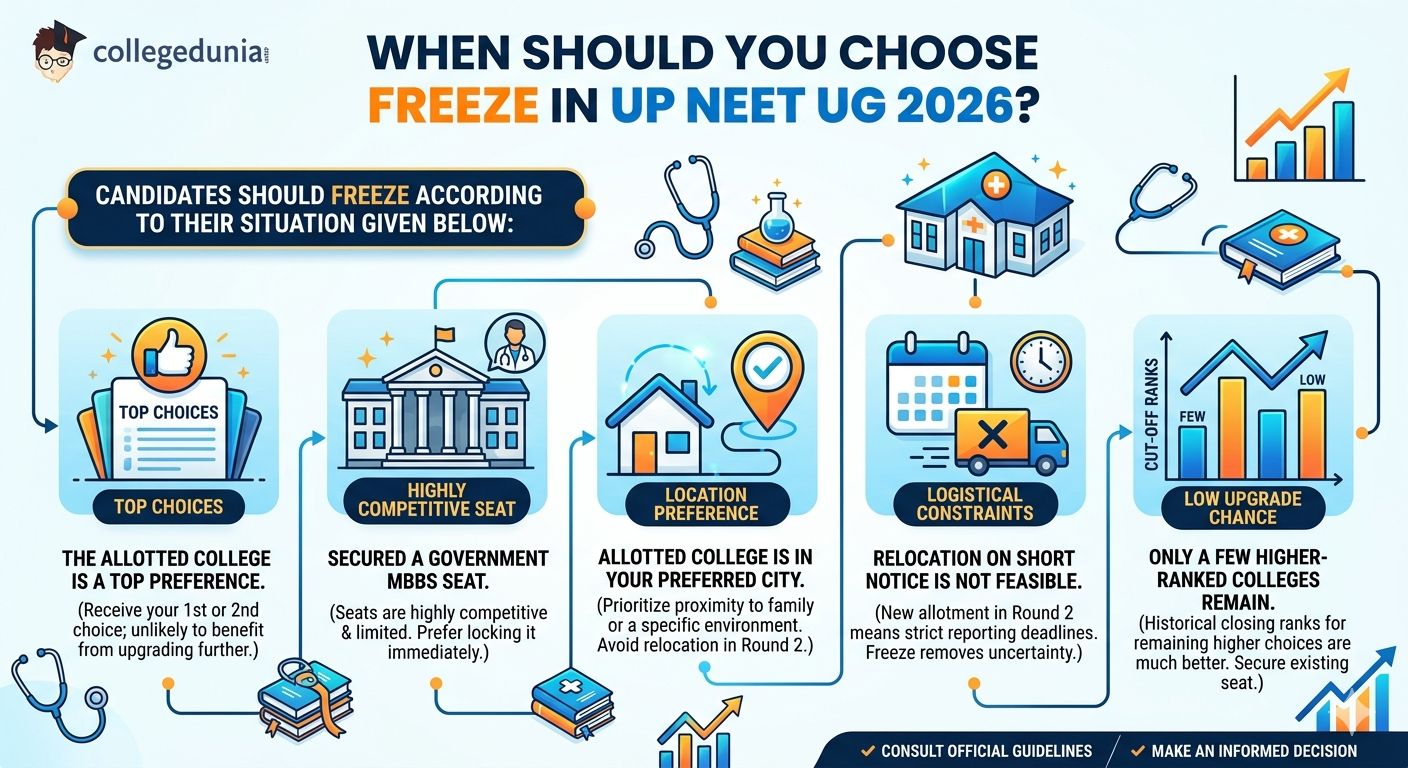 When Should You Choose Freeze in UP NEET UG 2026?