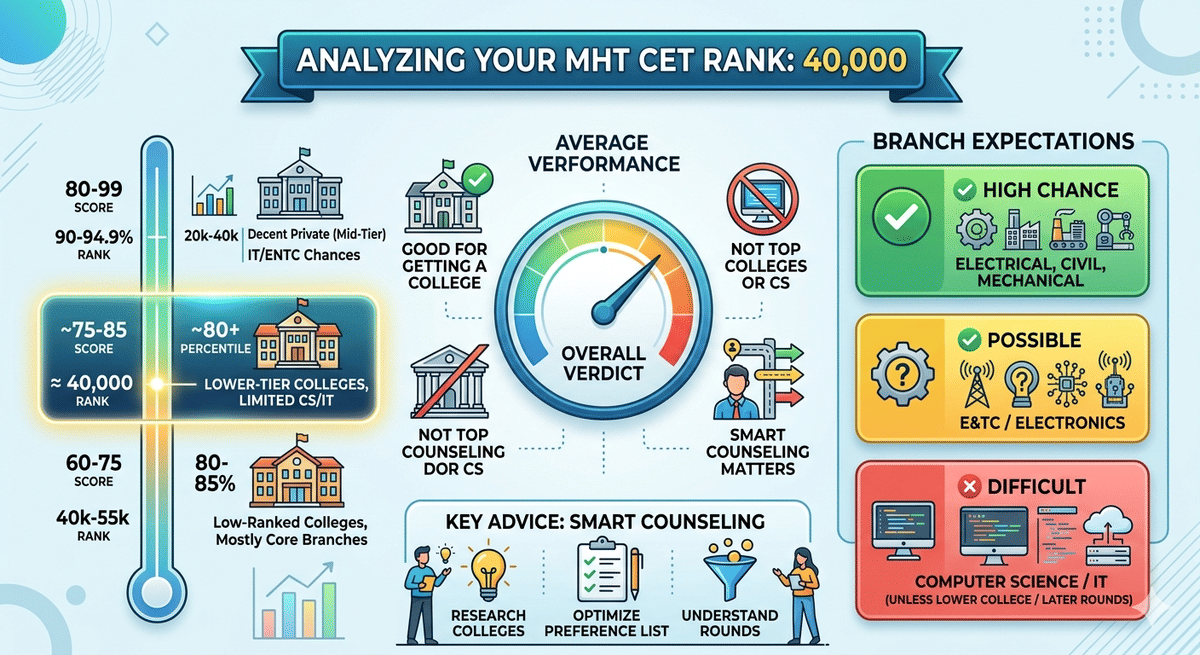 40,000 rank in MHT CET