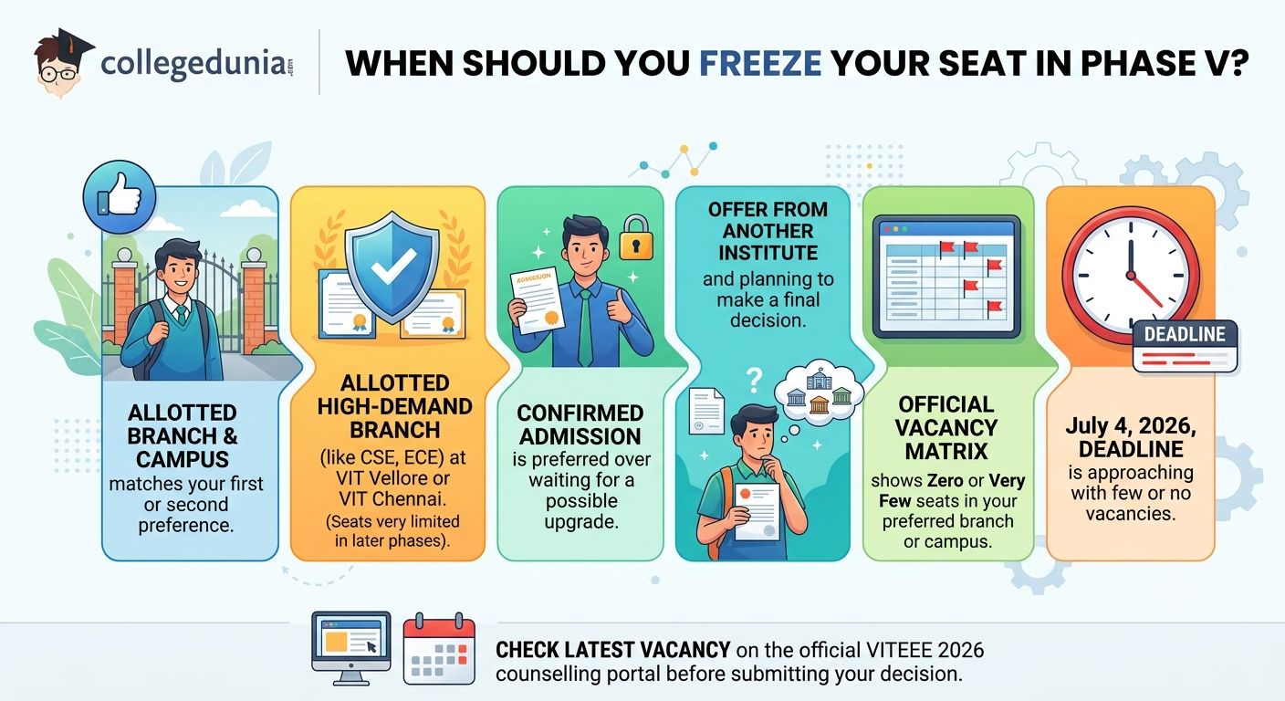 Freeze Your Seat in Phase V VITEEE 2026