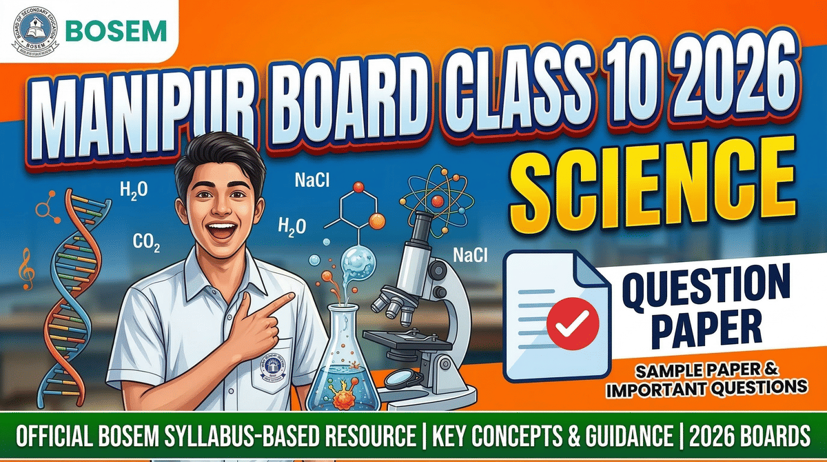 Manipur Board Class 10 2026 Science Question Paper