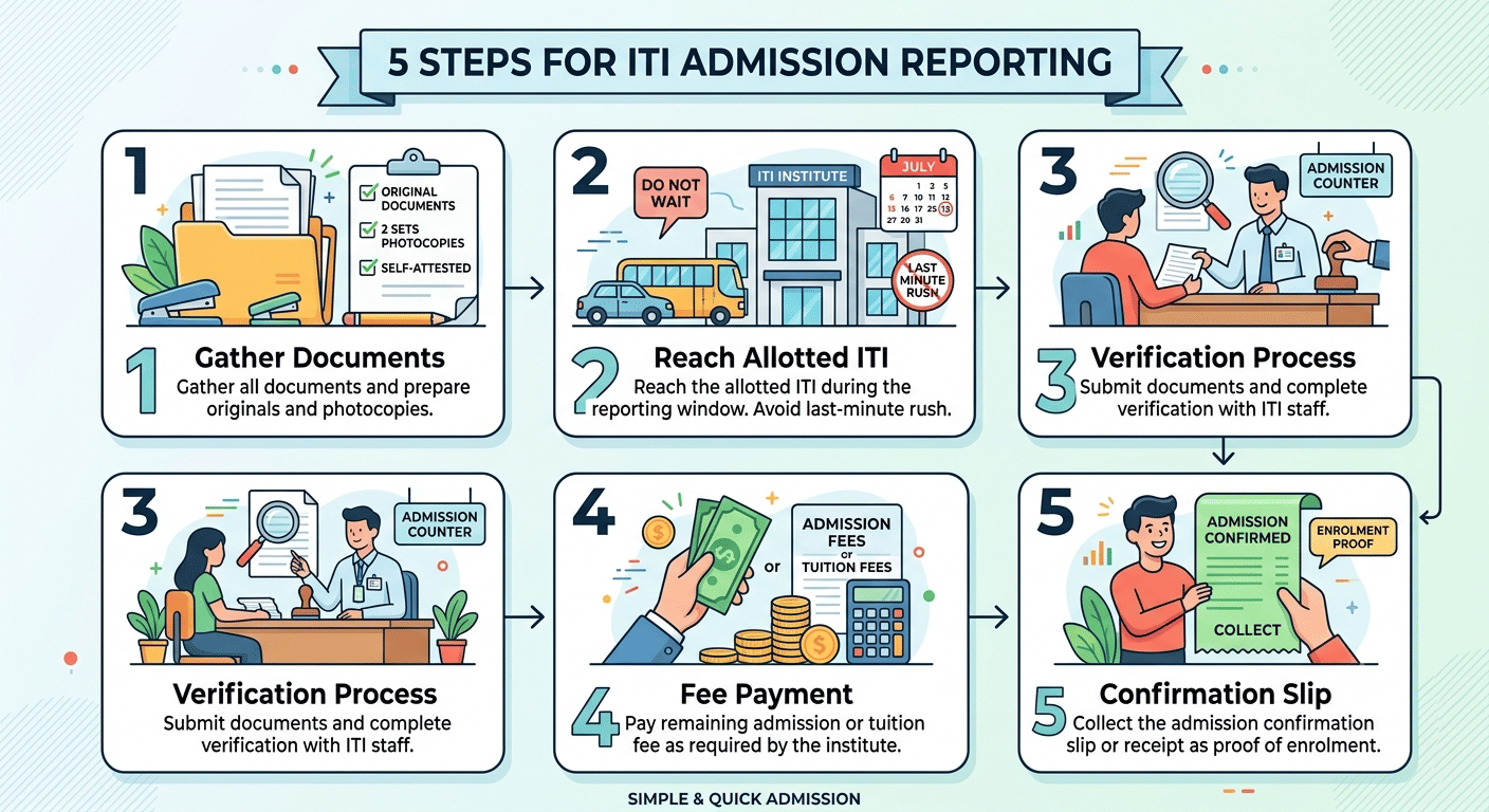How to Report to Allotted ITI After Round 1