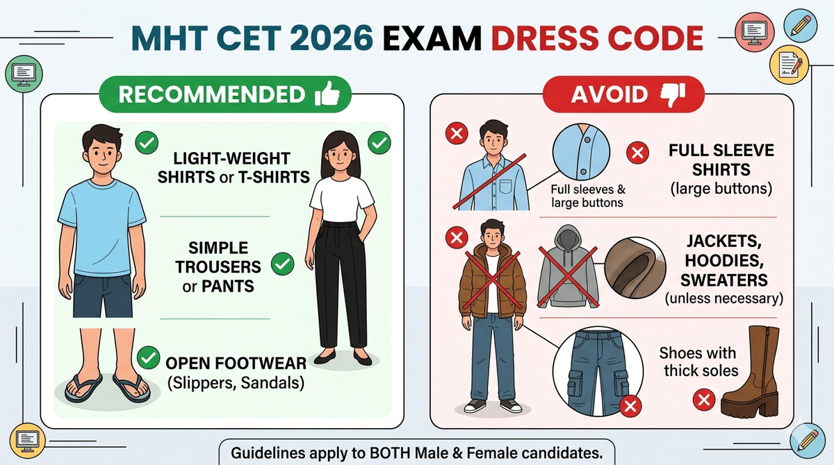 MHT CET Dress Code