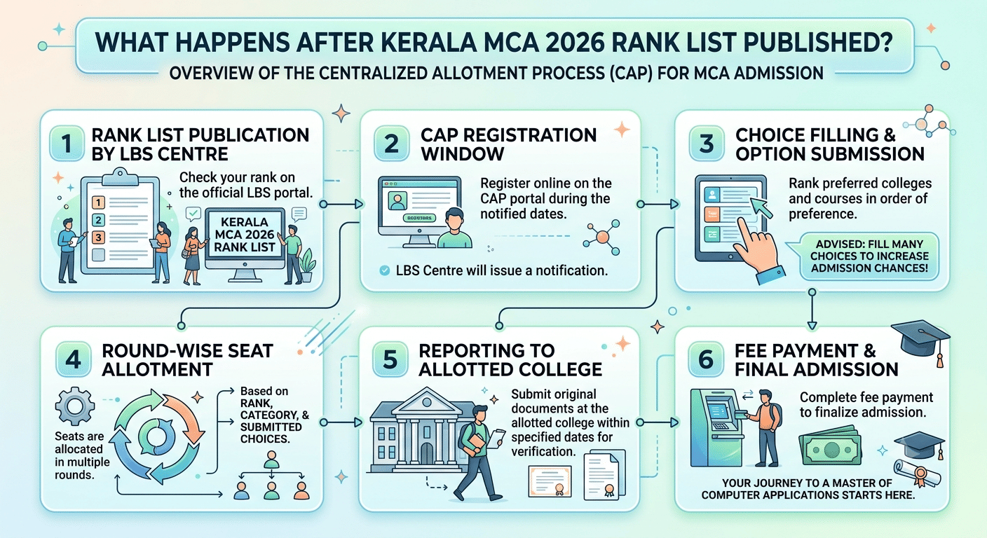 What Happens After Kerala MCA 2026 Rank List