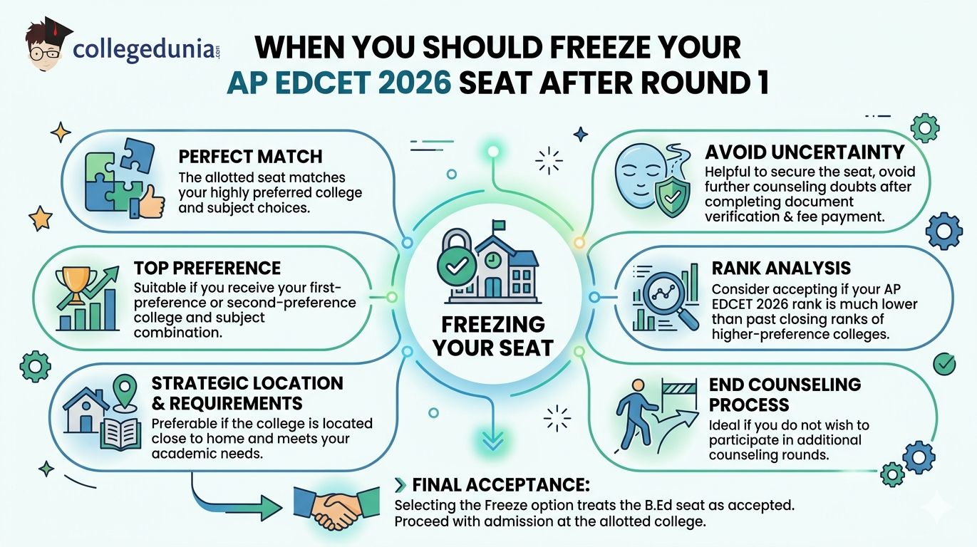 When You Should Freeze Your AP EDCET 2026 Seat After Round 1