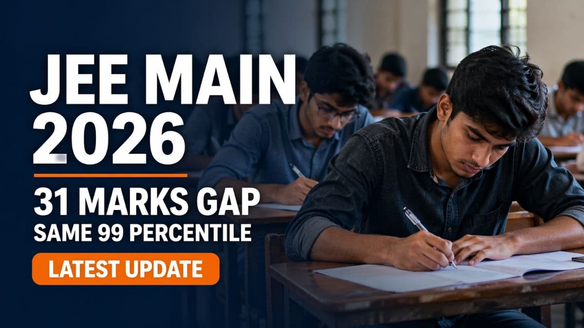 JEE Main 2026 31 Marks Gap 99 Percentile Shift Analysis