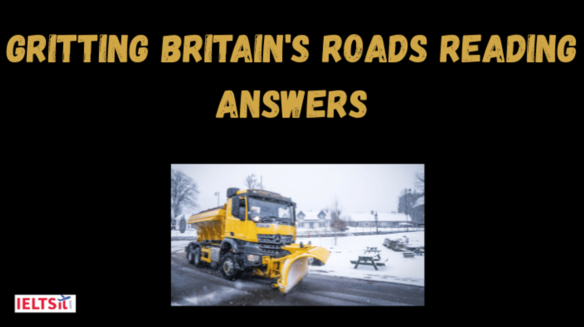 Gritting Britain's Roads Reading Answers