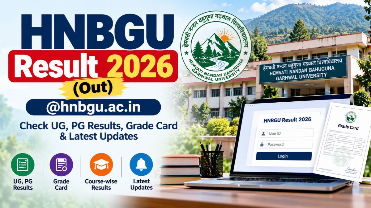HNBGU Result 2026(Out) @hnbgu.ac.in: Check UG, PG Results, Grade Card & Latest Updates