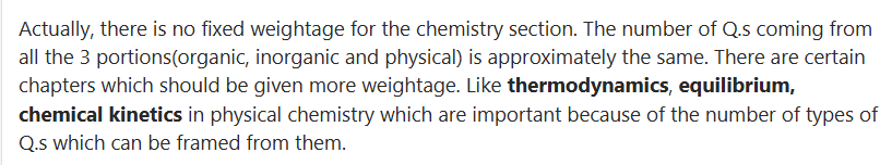 High Weightage NEET Chemistry Chapters: Quora Discussion