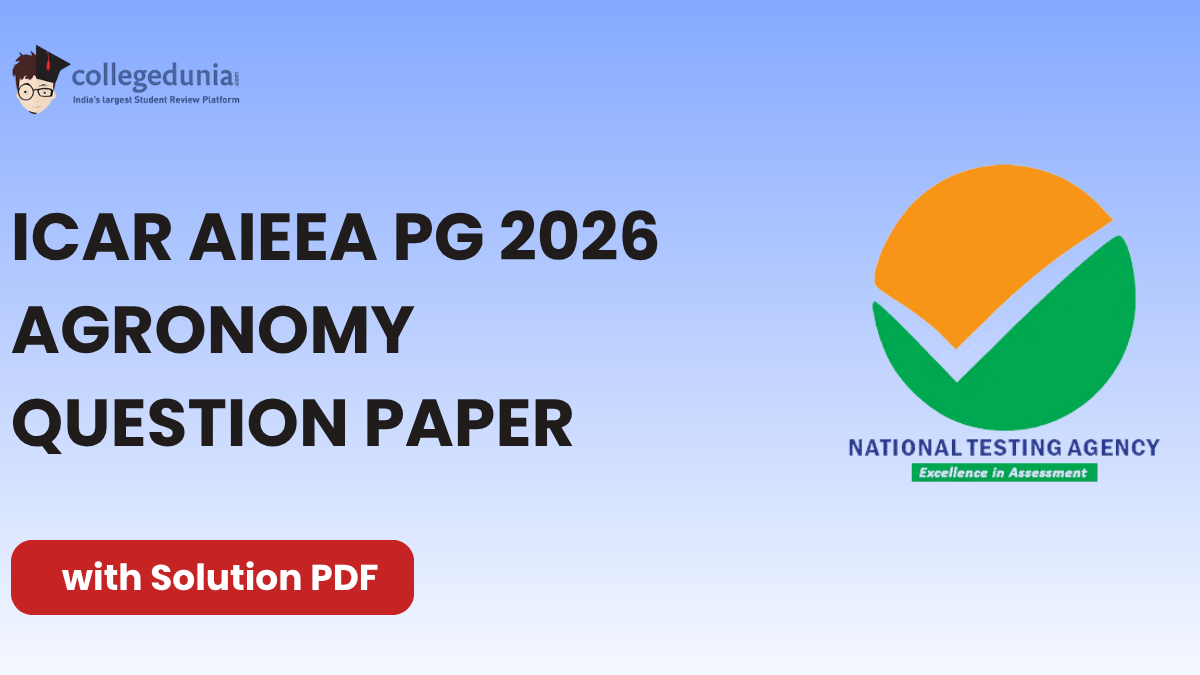 ICAR AIEEA PG 2026 Agronomy Question Paper