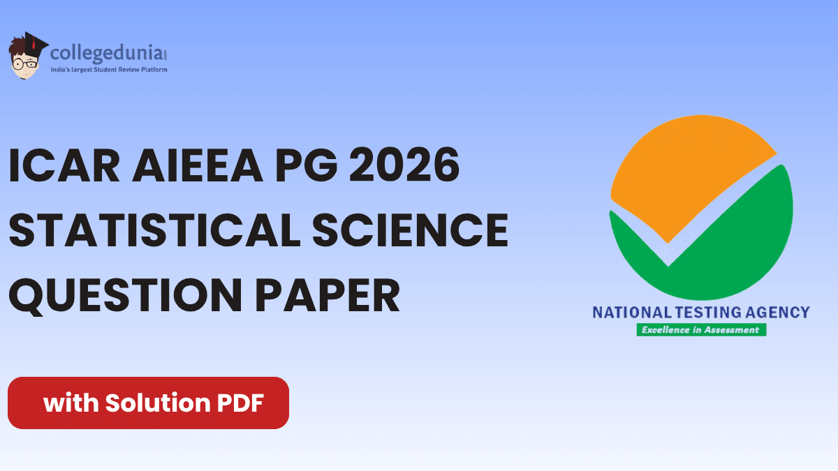 ICAR AIEEA PG 2026 Statistical Science Question Paper