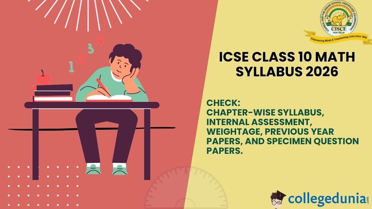 ICSE Class 10 Math Syllabus
