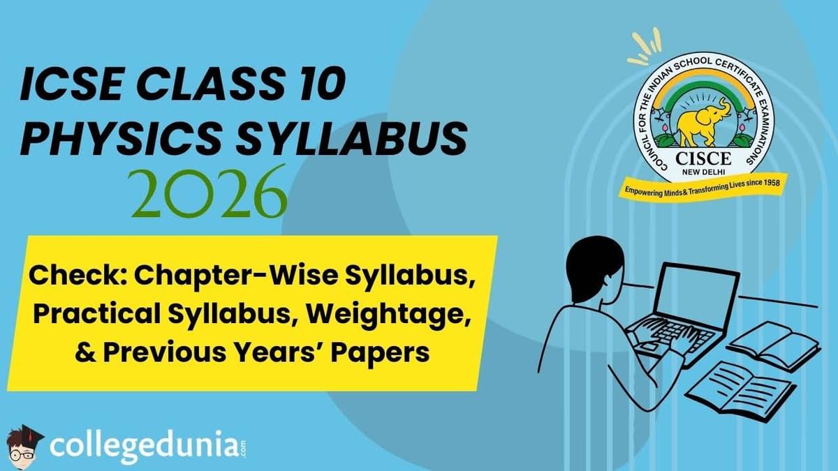 ICSE Class 10 Physics Syllabus 2025-26