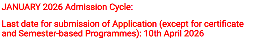 IGNOU January 2026 Admission Cycle