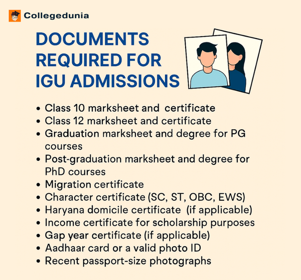 Documents Required for IGU Admissions