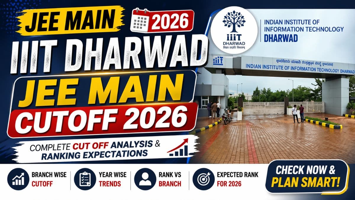 IIIT Dharwad JEE Main Cutoff 2026
