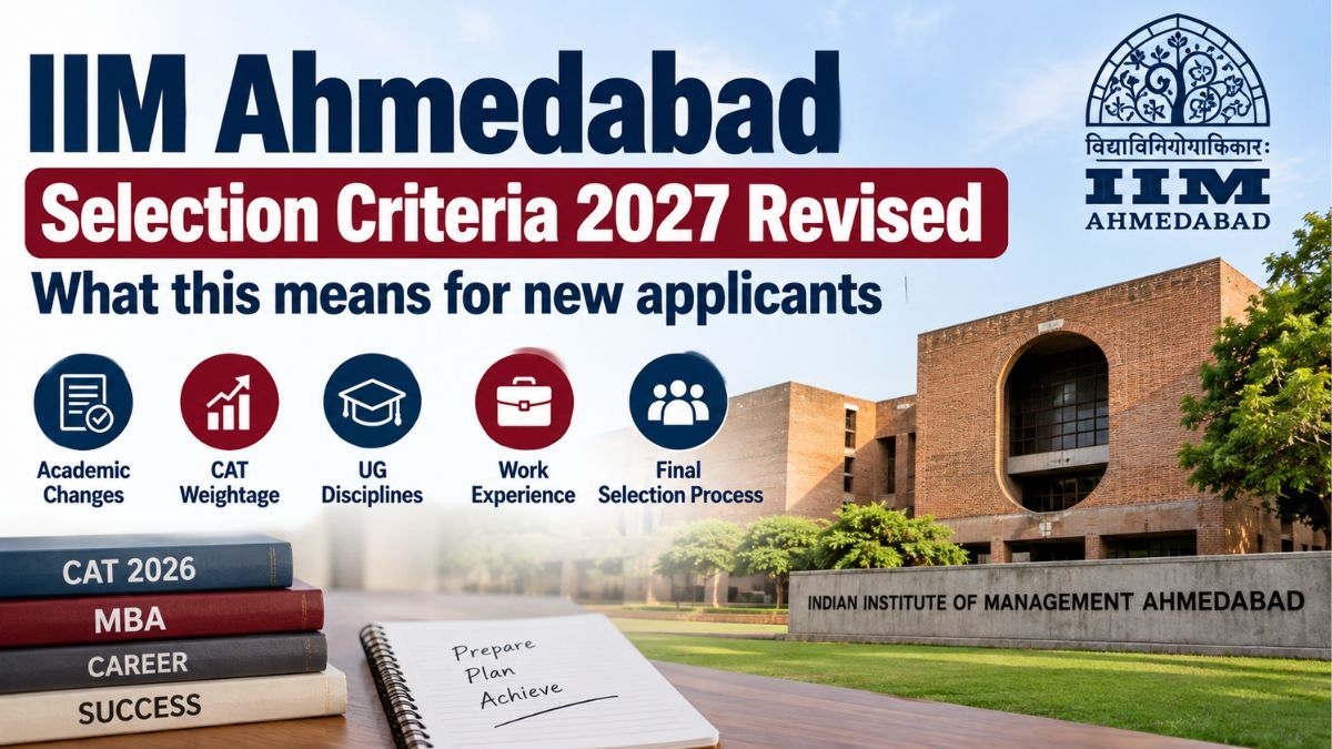 IIM Ahmedabad Selection Criteria 2027 Revised; What this means for new applicants