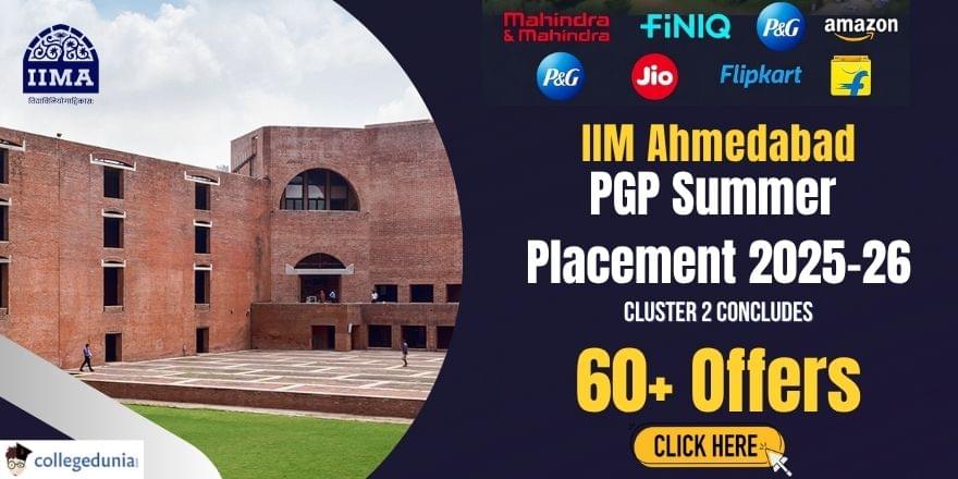 IIM Ahmedabad PGP Summer Placement 2025-26 Cluster 2