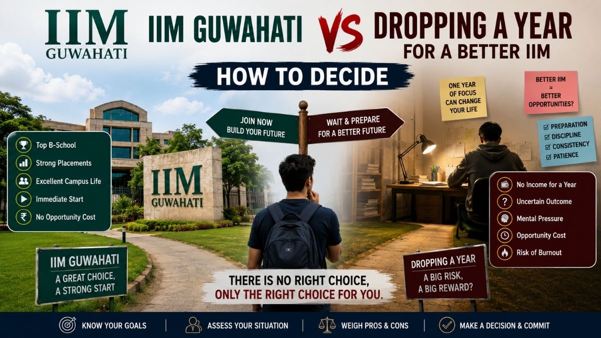 IIM Guwahati vs Dropping a Year for a Better IIM: How to Decide