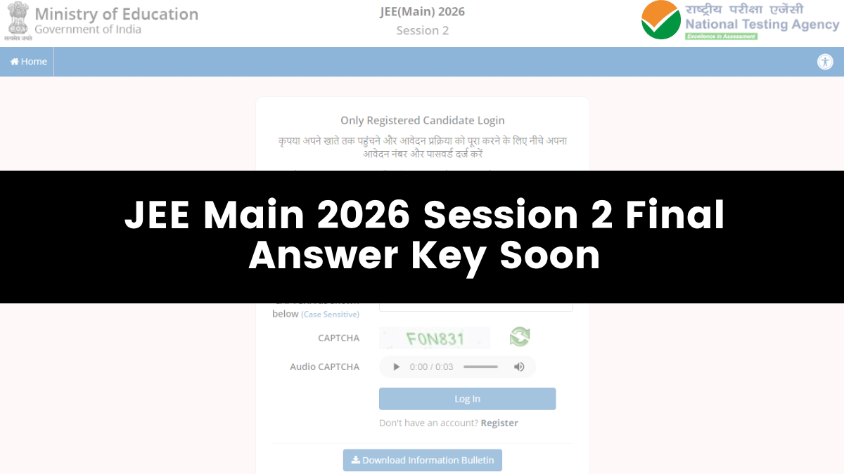 JEE Main 2026 Session 2 Final Answer Key Soon