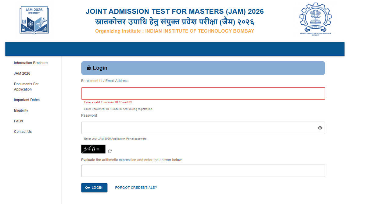 IIT JAM Response sheet out