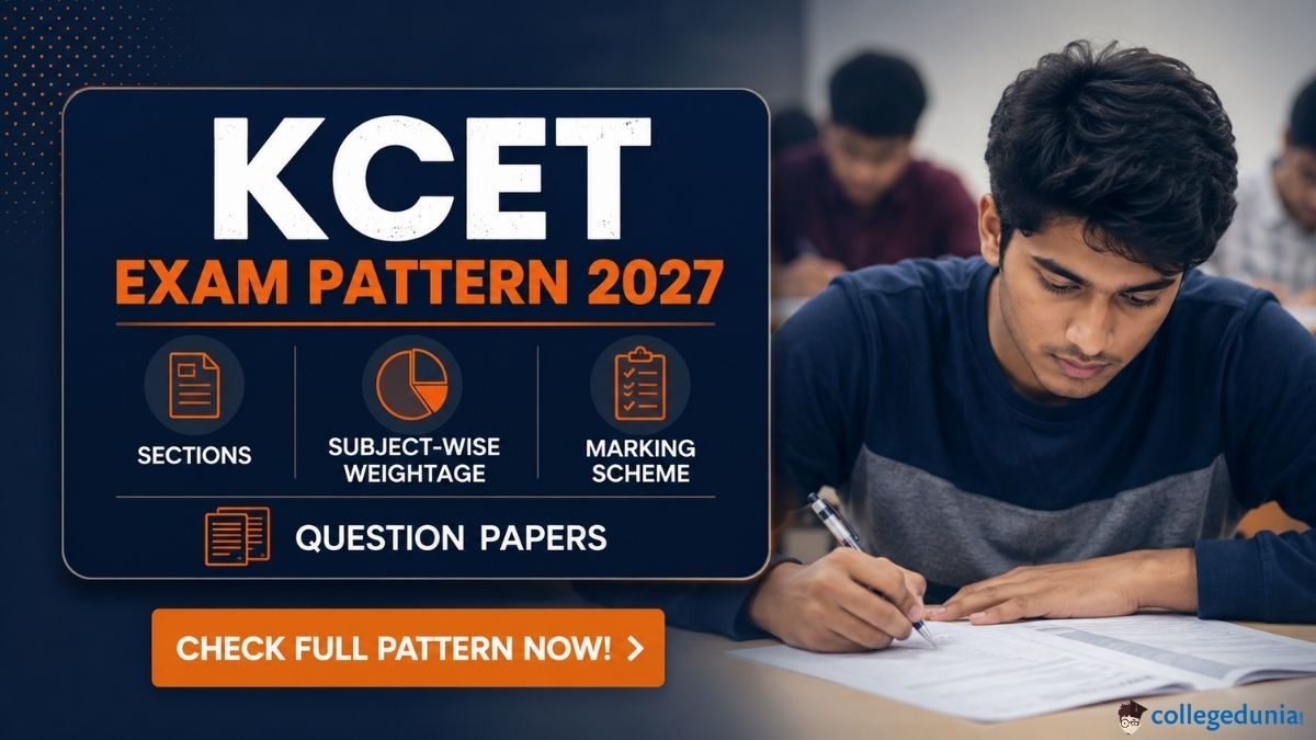 KCET Exam Pattern 2027: Sections, Subject-wise Weightage, Marking Scheme and Question Papers