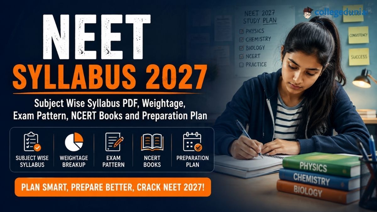 NEET Syllabus 2027: Subject Wise Syllabus PDF, Weightage, Exam Pattern, NCERT Books and Preparation Plan