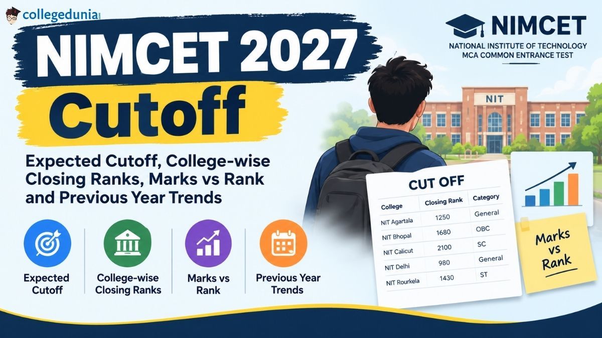 NIMCET Cutoff 2027: Expected Cutoff, College-wise Closing Ranks, Marks vs Rank and Previous Year Trends