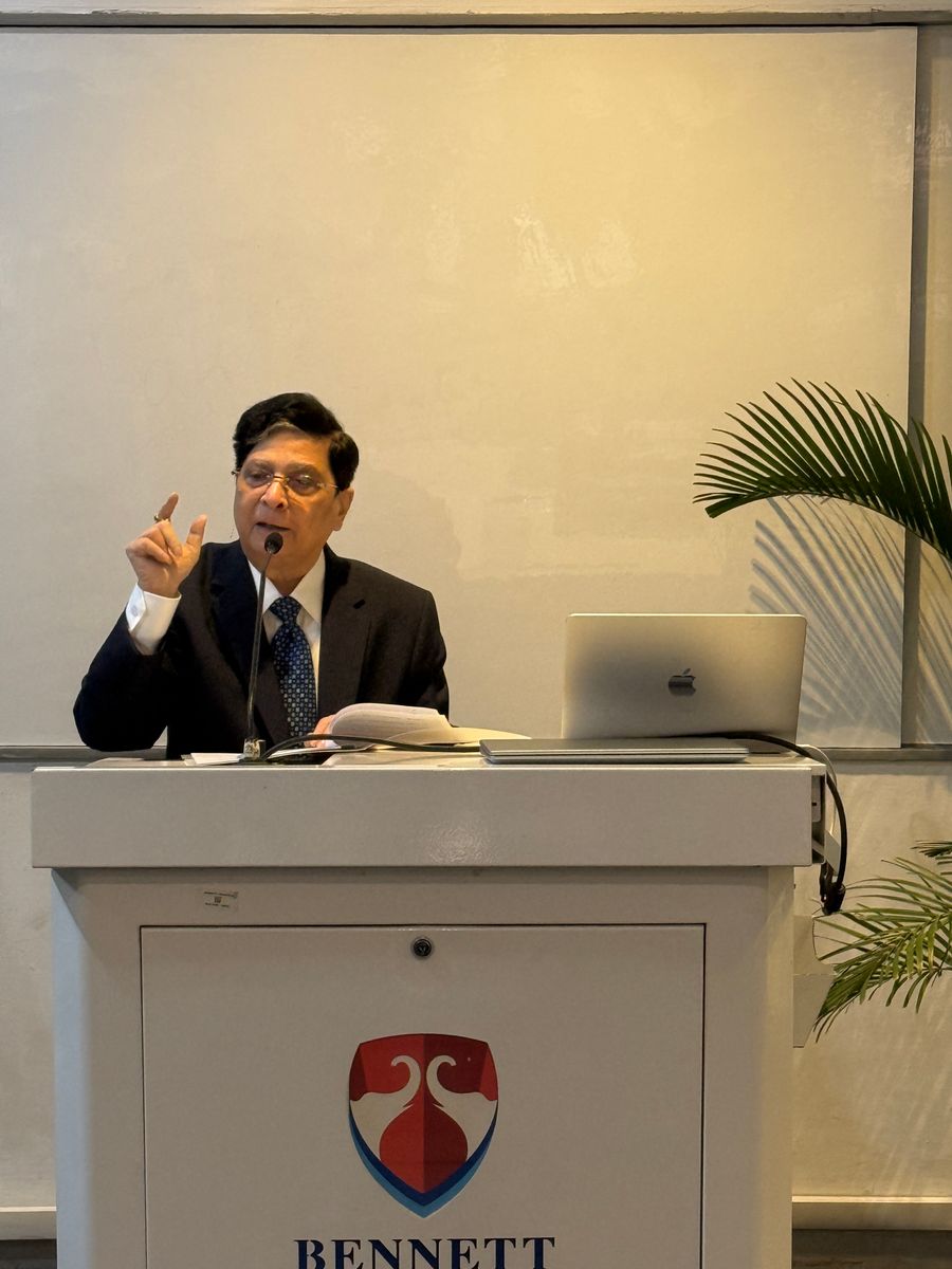 Former CJI Dipak Misra Addresses Bennett University Law Students