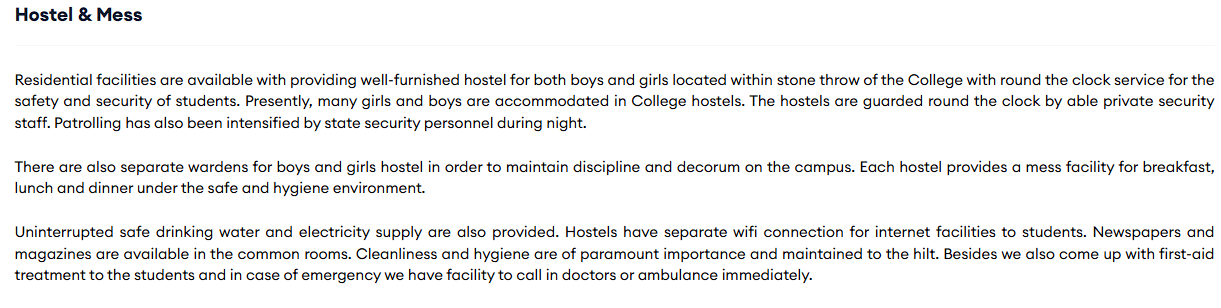 IMPACT COLLEGE HOSTEL