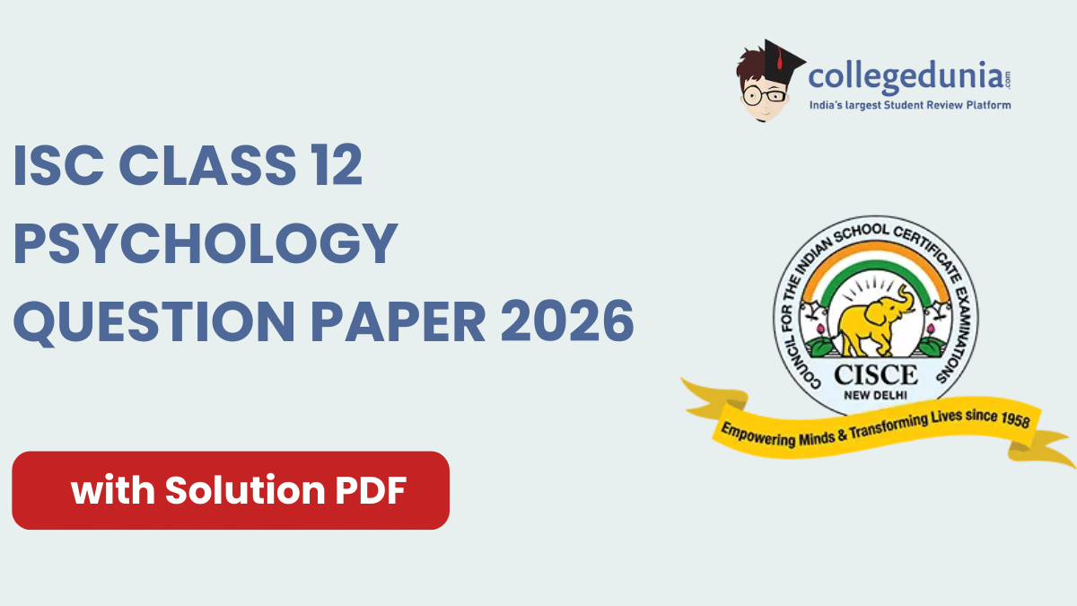 ISC Class 12 Psychology Question Paper 2026