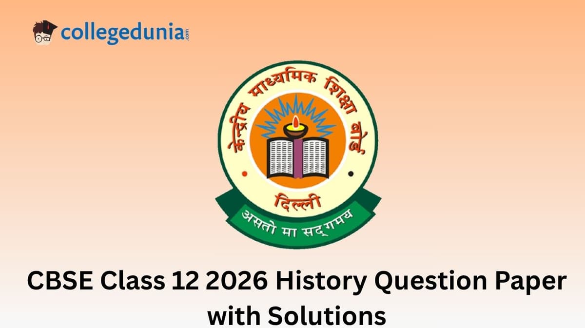 CBSE Class 12 2026 History​ Question Paper with Solution PDF
