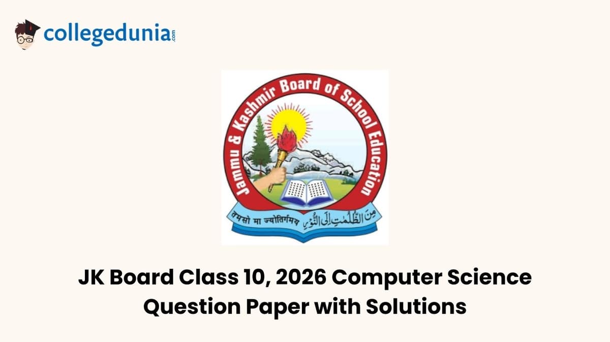 JK Board Class 10 2026 Computer Science Question Paper with Solution