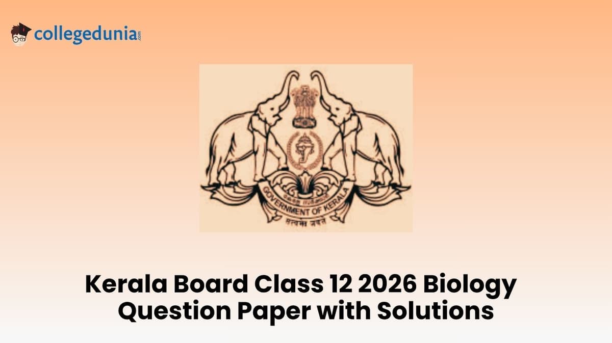 Kerala Board Class 12 2026 Biology Question Paper with Solution PDF