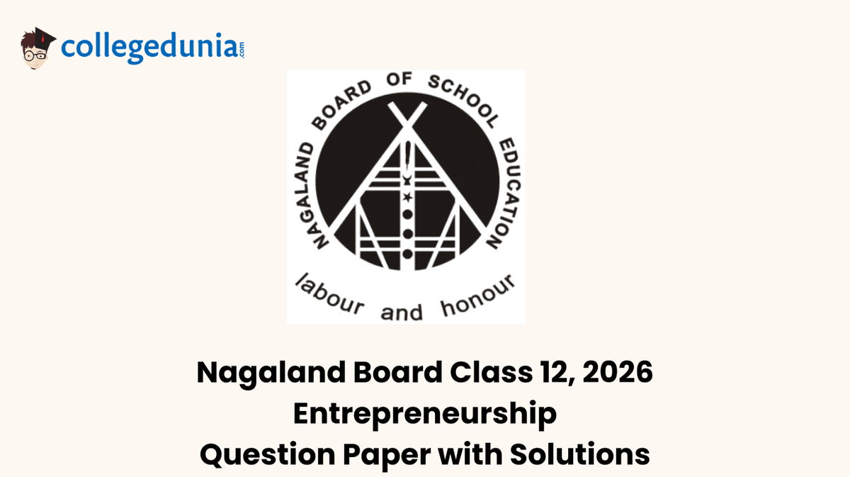 Nagaland Board Class 12 2026 Entrepreneurship Question Paper with Solution