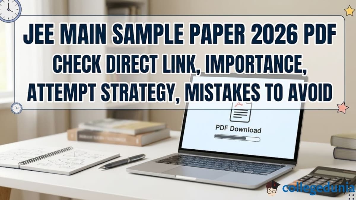 JEE Main Sample Paper 2026 PDF