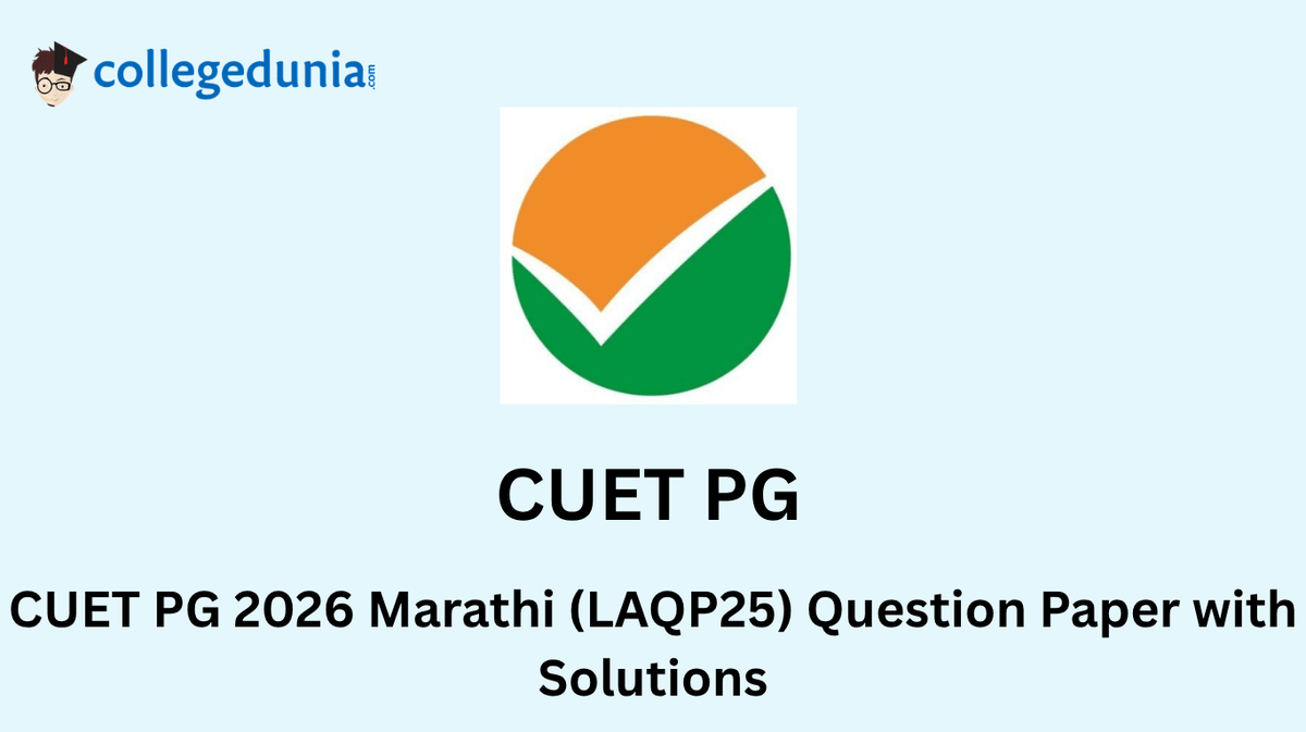 CUET PG 2026 Marathi Question Paper