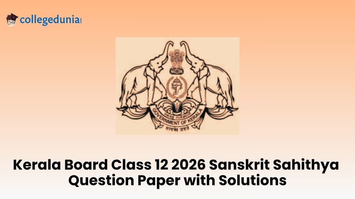 Kerala Board Class 12 2026 Sanskrit Sahithya Question Paper with Solution PDF