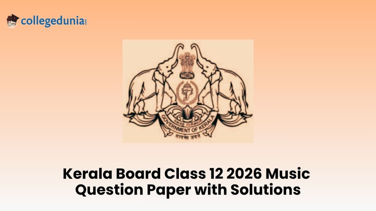 Kerala Board Class 12 2026 Music Question Paper with Solution PDF