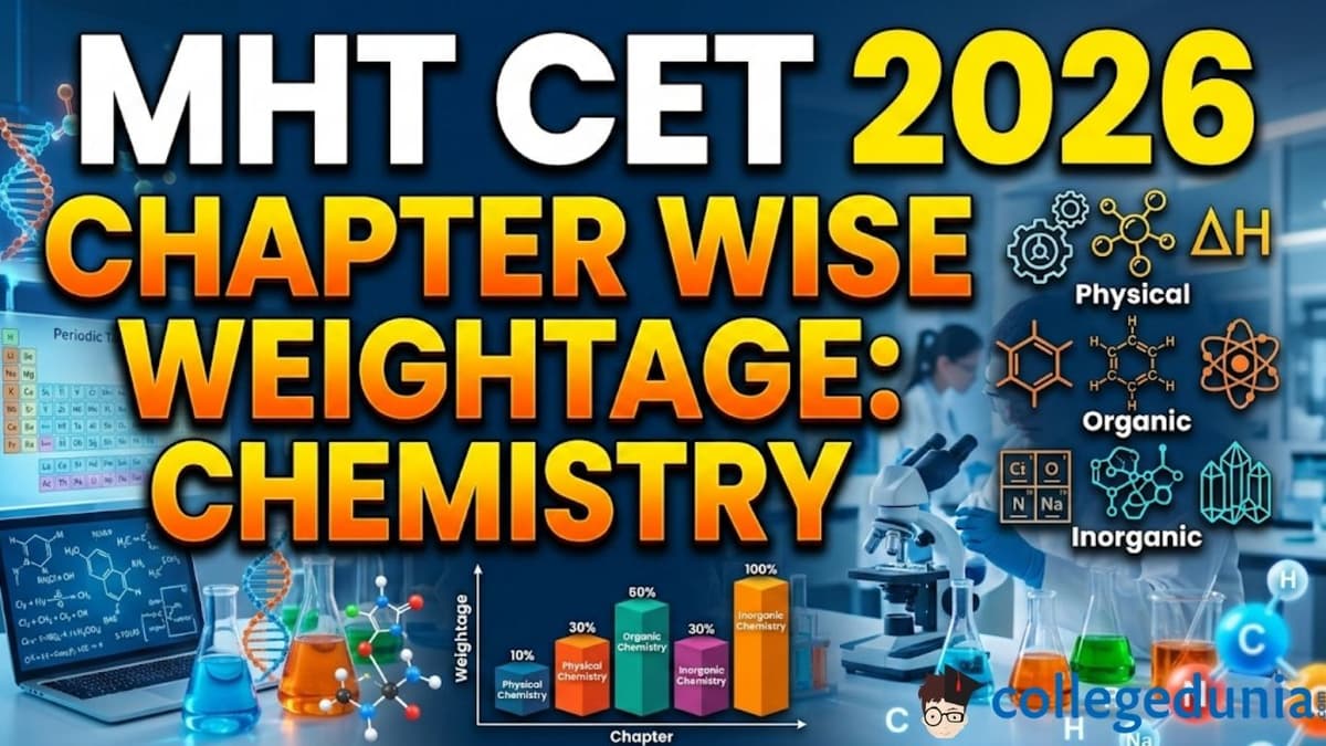 MHT CET 2026 Chapter Wise Weightage: Chemistry