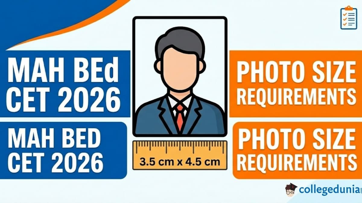 MAH BEd CET 2026 Photo Size Requirements
